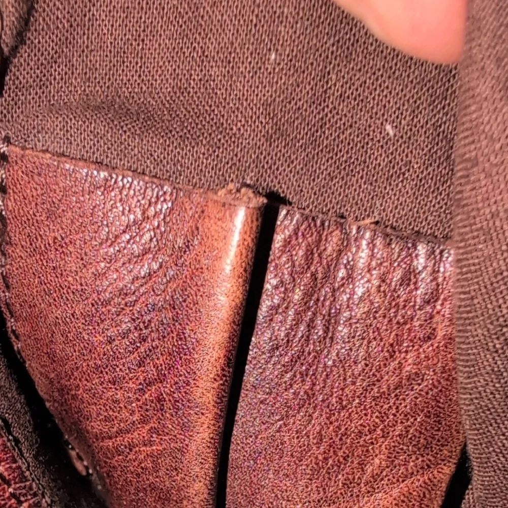 Scully Dark Brown Leather Messenger Bag
